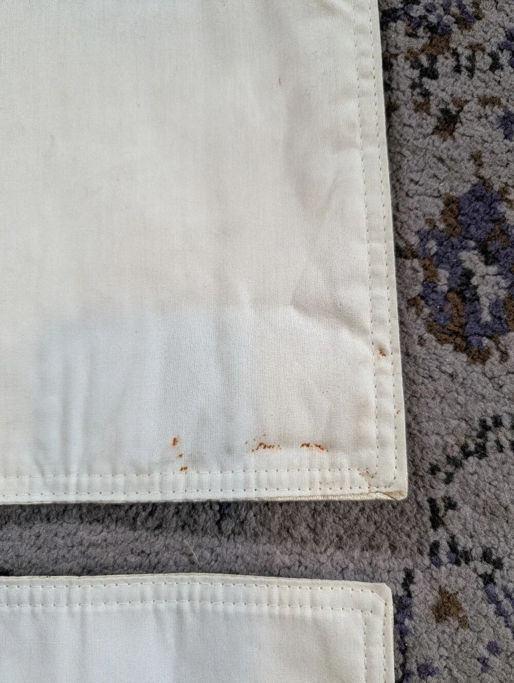 Vintage Celestial Placemat Napkin Set 2 Each 90s Y2K Metallic Stars